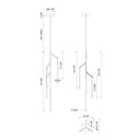 Kuzco Motif PD74738-BK 38 Inch LED Pendant 2