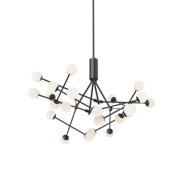 Kuzco Moto CH97139-BK-UNV 39 Inch LED Chandelier