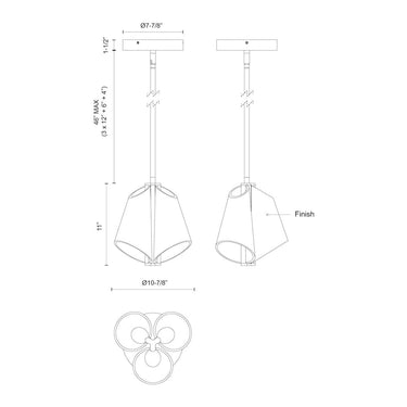 Kuzco Mulberry PD62511 11 Inch LED Pendant 4
