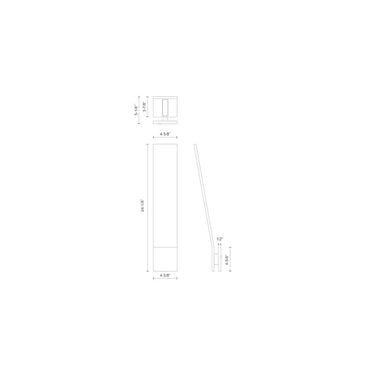 Kuzco Nevis EW7924 24 Inch LED Exterior Wall Sconce 2