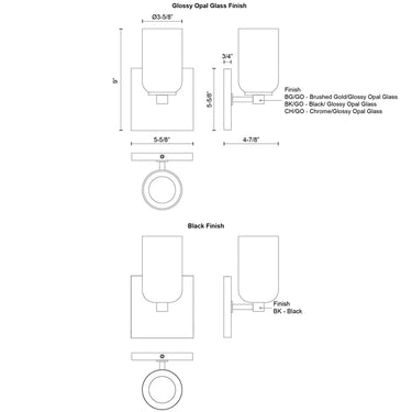 Kuzco Nola WS57704 4 Inch Wall Sconce 2