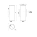 Kuzco Nordic 10-in (3-in Dia.) Exterior Wall 4