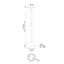 Kuzco Nordic 3-in (3-in Dia.) Exterior Pendant 3