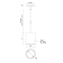 Kuzco Nordic 6-in (5-in Dia.) Exterior Pendant 3
