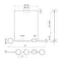 Kuzco Novel LP72237-BK-UNV 37 Inch LED Linear Pendant 5