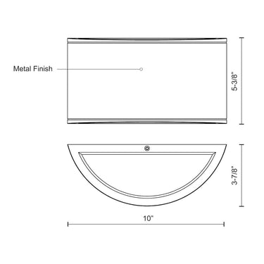 Kuzco Olympus EW9010-GY 10 Inch LED Exterior Wall Sconce 2