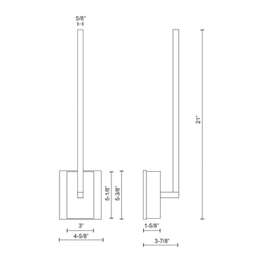 Kuzco Pandora WS25118 18 Inch LED Wall Sconce 1