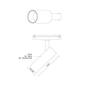 Kuzco Paolo TRS25914 14 Inch Trilo Track Directional Light 1