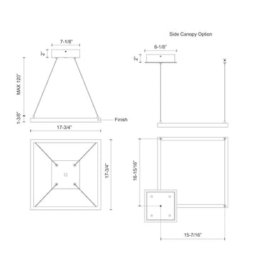 Kuzco Piazza PD88118 18 Inch LED Pendant 2