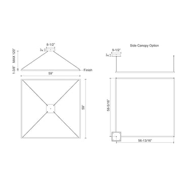 Kuzco Piazza PD88160 60 Inch LED Pendant 1