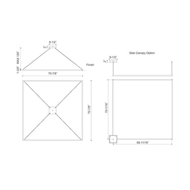 Kuzco Piazza PD88172 72 Inch LED Pendant 1