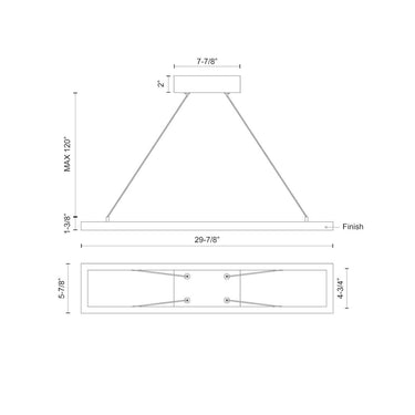 Kuzco Piazza PD88530 30 Inch LED Pendant 2