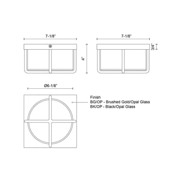 Kuzco Regalo FM45907 7 Inch LED Flush Mount 2