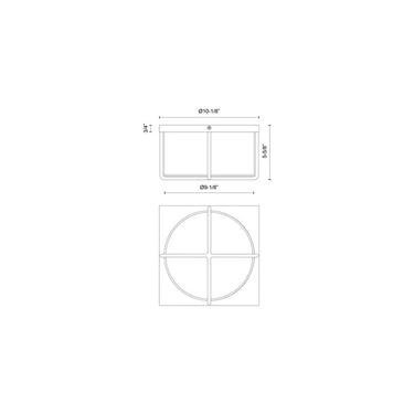 Kuzco Reglao FM45910 10 Inch LED Flush Mount 2