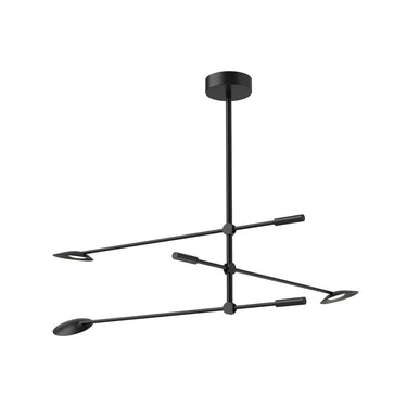 Kuzco Rotaire CH90132-BK-UNV 32 Inch LED Chandelier