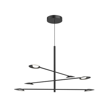 Kuzco Rotaire CH90136-BK-UNV 36 Inch LED Chandelier