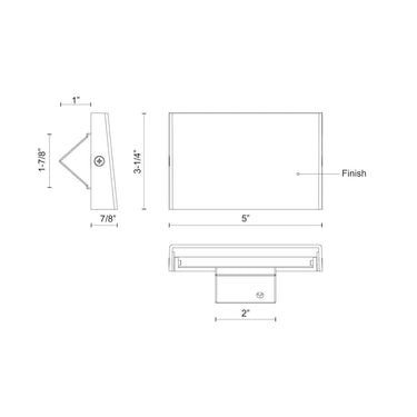 Kuzco Roto ER30103 3 Inch Exterior Wall/Step Light 2