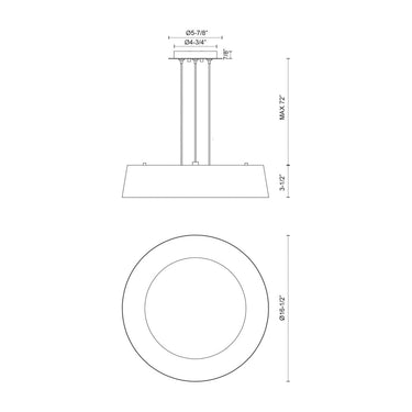 Kuzco Sampson 401207-LED 16 Inch LED Pendant 3