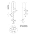 Kuzco Scorpio 27-in Chandelier 8