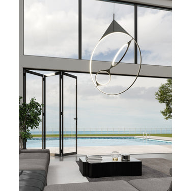 Kuzco Serif PD84336-BK-UNV-010 36 Inch LED Pendant 2