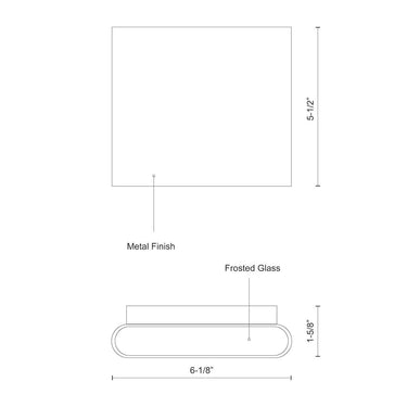 Kuzco Slate AT6506-UNV 6 Inch LED All-terior Wall Light 2