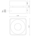 Kuzco Solo FM9304-WH-UNV 5 Inch LED Flush Mount 2