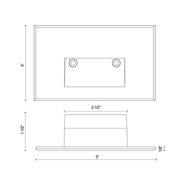 Kuzco Sonic ER3003-12V 3 Inch LED Exterior Wall/Step Light 1