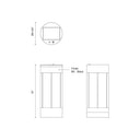 Kuzco Suara EL17610-BK 10 Inch LED Exterior Portable Lamp 3