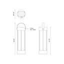 Kuzco Suara EL17614-BK 14 Inch LED Exterior Portable Lamp 3