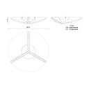 Kuzco Tachi FM64215 15 Inch LED Flush Mount 4