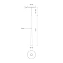Kuzco Taper PD15816 16 Inch LED Pendant 3