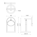 Kuzco Trek EW17805-BK 5 Inch LED Exterior Wall Sconce 3