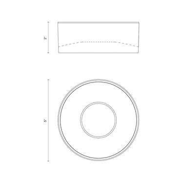 Kuzco Trenton EC18705 5 Inch LED Exterior Ceiling 2