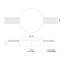 Kuzco Trilo Track TR989362 4 Inch Canopy and Driver Cover 1