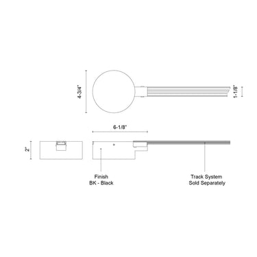 Kuzco Trilo Track TR989603 4 Inch Canopy and Driver Cover 1