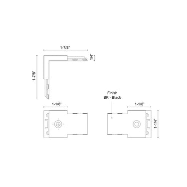Kuzco Trilo Track TRC989022 Wall Connector Connector 1