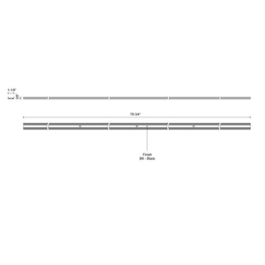 Kuzco Trilo Track TRT989200 78 Inch Rail 1