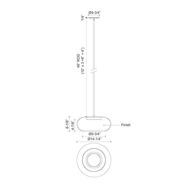 Kuzco Trinity PD62014 14 Inch LED Pendant 8
