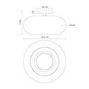 Kuzco Trinity SF62014 14 Inch LED Semi-Flush Mount 7