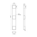 Kuzco Vail EW72355-BK 55 Inch LED Exterior Wall Sconce 1