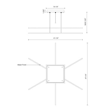 Kuzco Vega Minor MP18203 3 Head LED Multi Pendant 1