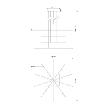 Kuzco Vega Minor MP18205 5 Head LED Multi Pendant 1