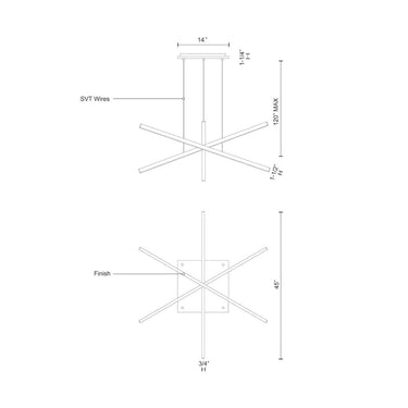 Kuzco Vega MP10303 3 Head LED Multi Pendant 2