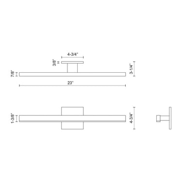 Kuzco Vega VL10323-2700K 23 Inch LED Vanity Light 2