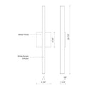 Kuzco Vega WS10324 24 Inch LED Wall Sconce 1