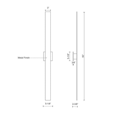 Kuzco Vesta AT7950 50 Inch LED All-terior Wall Light 3