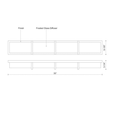 Kuzco Watford 701314-LED 35 Inch LED Vanity Light 2