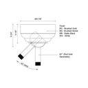 Kuzco X-ADP 34 5 Inch Fan Ceiling Adaptor 1