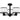 Kylen 3 Light Semi-Flush Mount in Matte Black 3