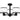 Kylen 3 Light Semi-Flush Mount in Matte Black 1